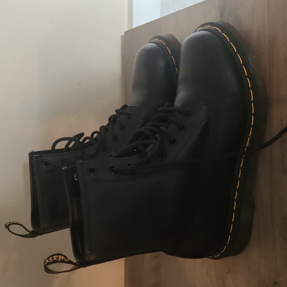 Womens black Doc Marten boots